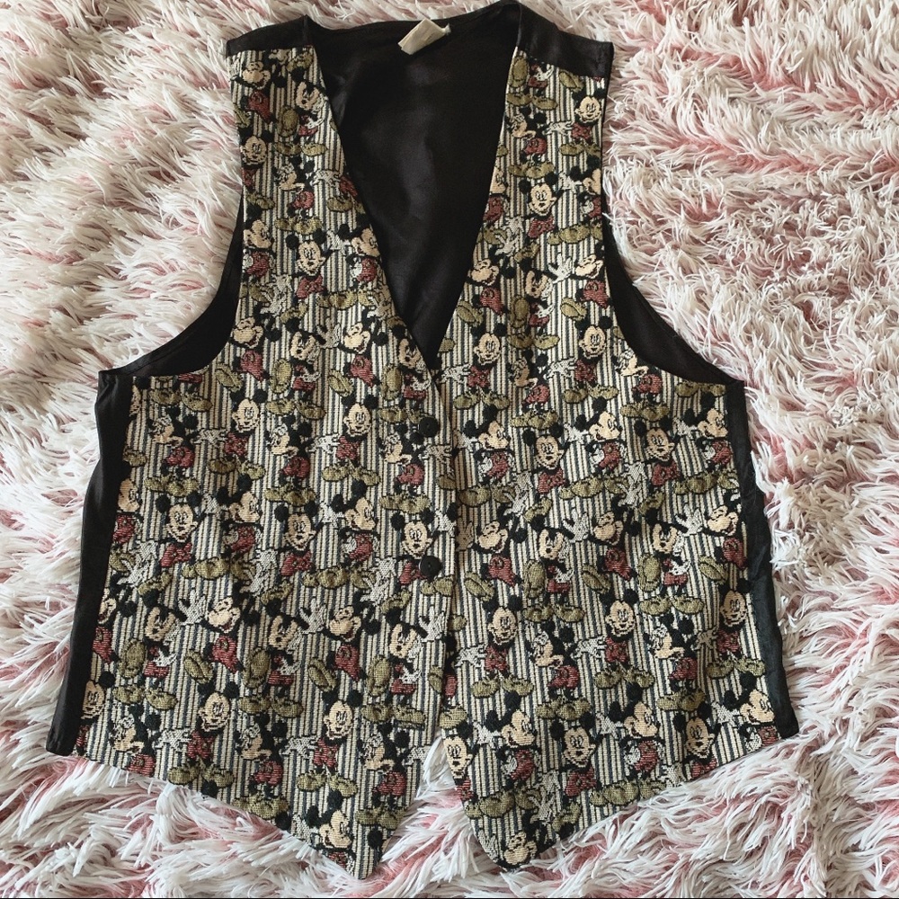 VTG Embroidered Mickey Unlimited Vest sz S